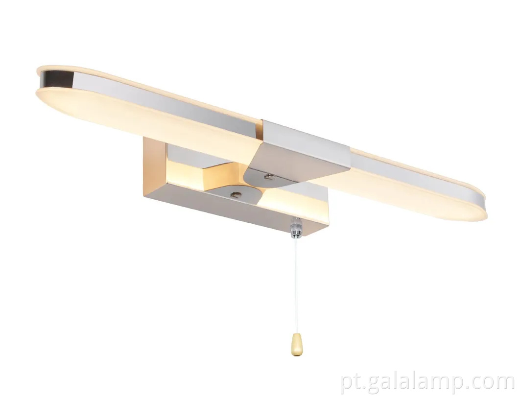 Farol espelhado de enchimento LED, interruptor com zíper, luz de preenchimento